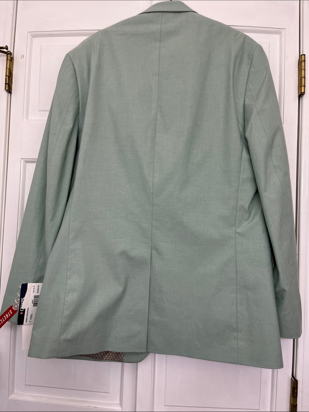 Chaps Men's Mint Green Stretch Two-Button Blazer - Picture 4 of 6